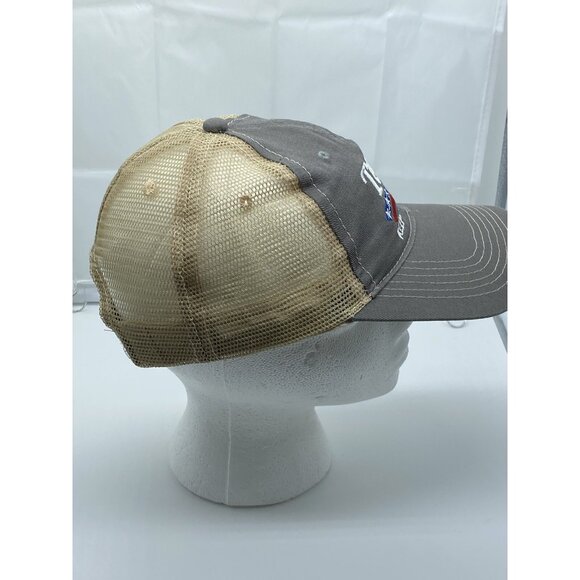 Trump 2020 Gray Tan Cap Trucker Hat Snap-back Summer - Picture 11 of 14
